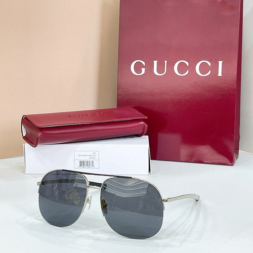 Gucci Riviera Aviator Sunglasses – Signature Metal Frame