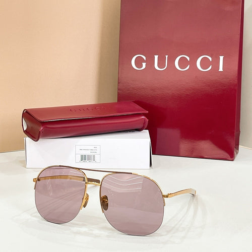 Gucci Riviera Aviator Sunglasses – Signature Metal Frame