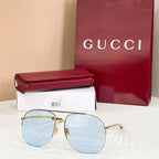 Gucci Riviera Aviator Sunglasses – Signature Metal Frame