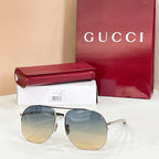 Gucci Riviera Aviator Sunglasses – Signature Metal Frame