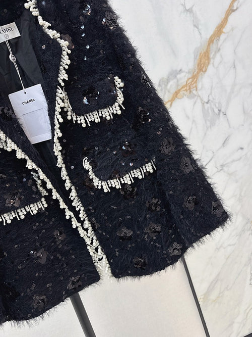 Chanel “Bleu Héritage” Classic Tweed Jacket