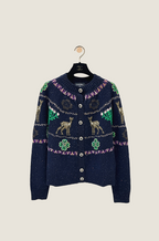 Chalet de Luxe Fair Isle Knit Cardigan – CHANEL Edition
