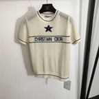 Christian Dior Star Intarsia Knit Tee