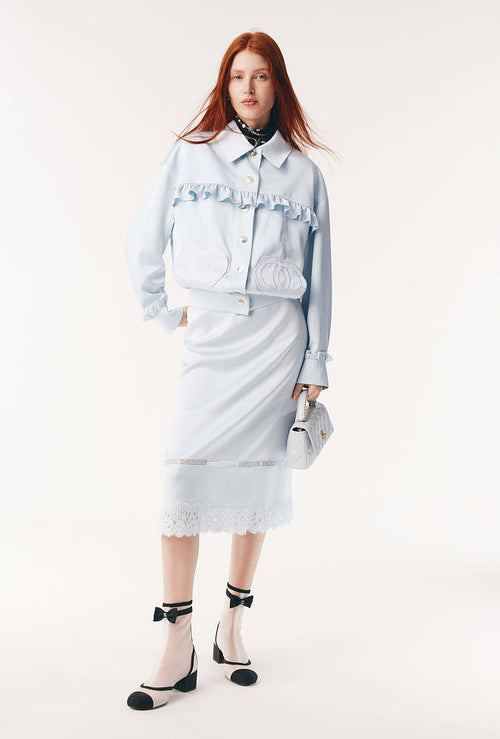 Chanel “Élégance Aérienne” Mesh Bow Ankle Boot – Black & Ivory (Sizes 36–41)