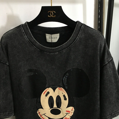 Gucci x Disney Vintage Mickey Graphic Tee – Washed Black