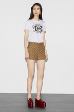 Gucci Retro Logo Print Cotton Jersey T-Shirt