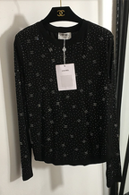 Chanel Crystal Monogram Long Sleeve Top