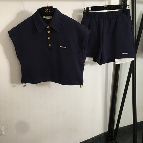 Miu Miu Polished Essentials Two-Piece Shorts Set