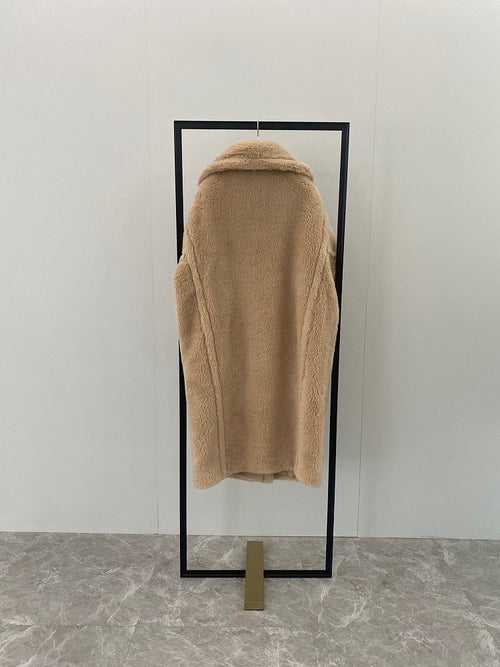 Max Mara “Orsetto Bianca” Iconic Teddy Wool Coat — Ivory (XS–L)