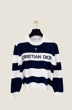 Dior “Marinière Royale” Striped Knit Sweater — Navy & Cream (S–L)