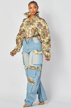 'Ryelle' Denim Pants Set