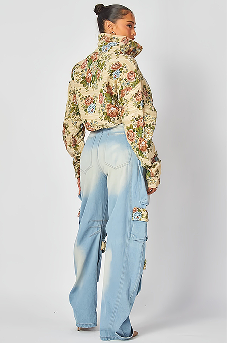 'Ryelle' Denim Pants Set