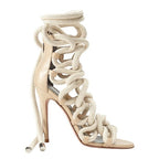 'Cliree' Leather and Rope Heels