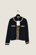 Chanel “Gilded Camélia Royale” Couture Embellished Bouclé Jacket