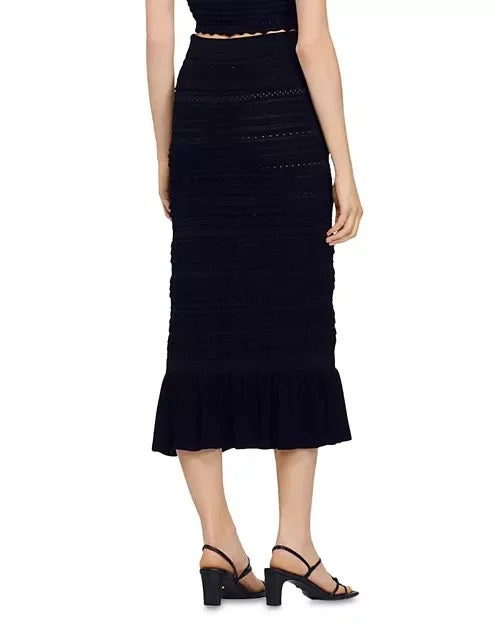 Sandro Noir Sculpt Knit Two-Piece Set