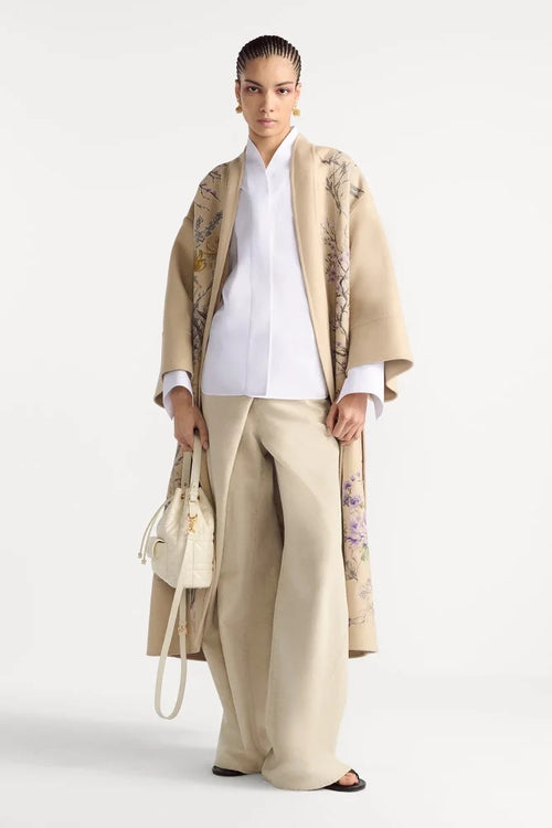 Dior Caro Bucket Bag in Cannage Calfskin with Gold-Tone Hardware – Ivory