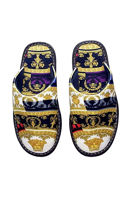 Versace Medusa Iconic Baroque House Slippers – Luxe Edition