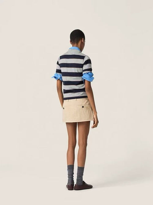 Miu Miu Collegiate Stripe Polo – Heritage Academy Edition