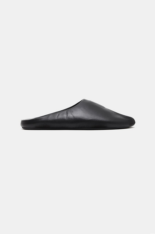 Balenciaga BB Supple Leather Minimalist Slippers