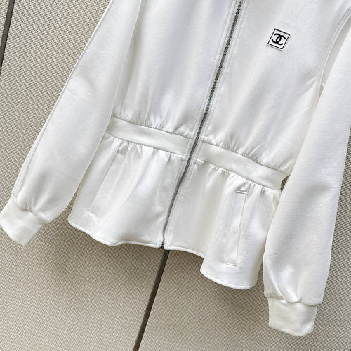 Chanel Coco Sculpt Peplum Zip Jacket