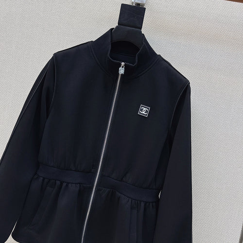 Chanel Coco Sculpt Peplum Zip Jacket