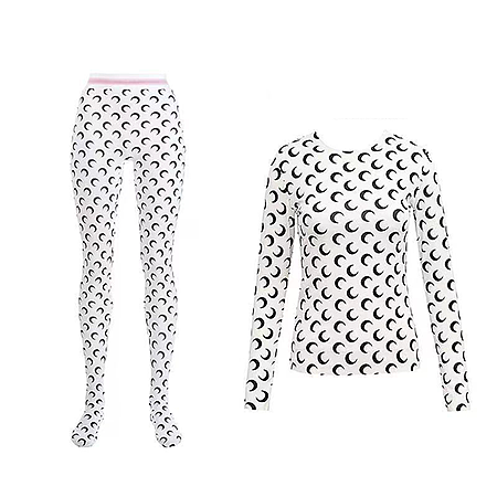 'Marine Serre' 2pc Monogram Set