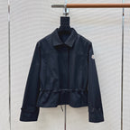 Moncler Cinched Utility Cropped Jacket Description