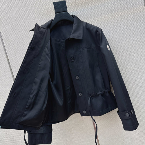 Moncler Cinched Utility Cropped Jacket Description