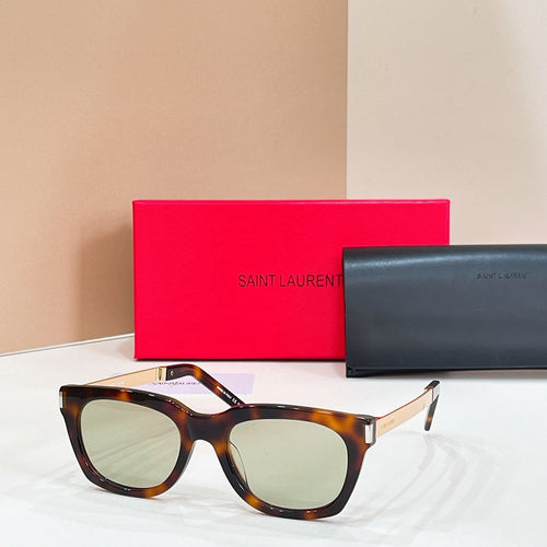 Saint Laurent Classic Angular Frame Sunglasses – Signature Acetate Collection