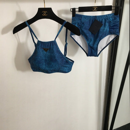 Prada High-Neck Sport Bikini Set