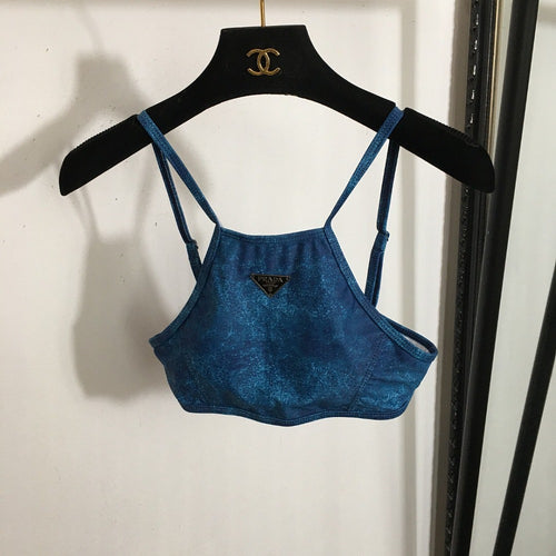 Prada High-Neck Sport Bikini Set