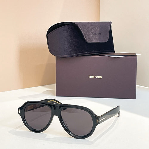 Tom Ford Fletcher Pilot Sunglasses with Iconic “T” Detail (Multiple Colors)