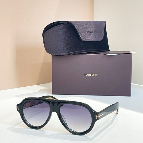 Tom Ford Fletcher Pilot Sunglasses with Iconic “T” Detail (Multiple Colors)