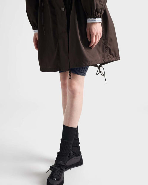 Prada Nocturne Cinched Nylon Coat