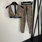 Dolce & Gabbana Leopard Print Performance Set