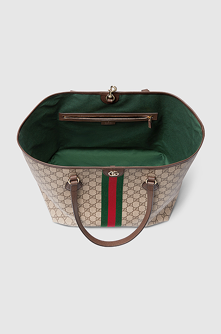 Gucci Ophidia GG Supreme Boston Bag