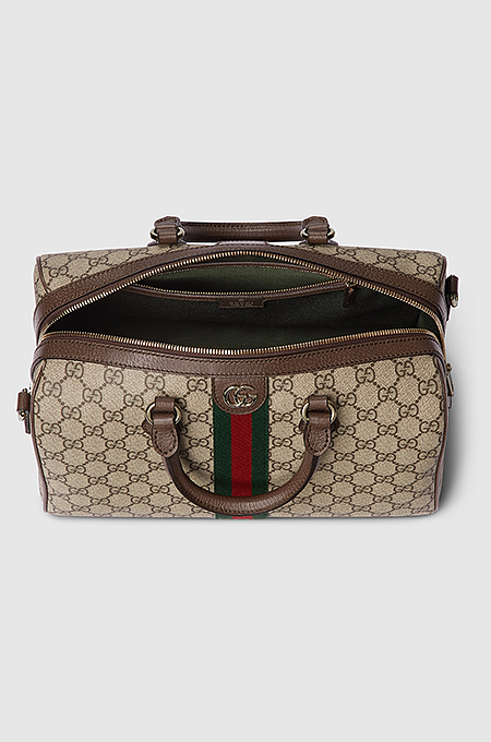 Gucci Ophidia GG Supreme Boston Bag