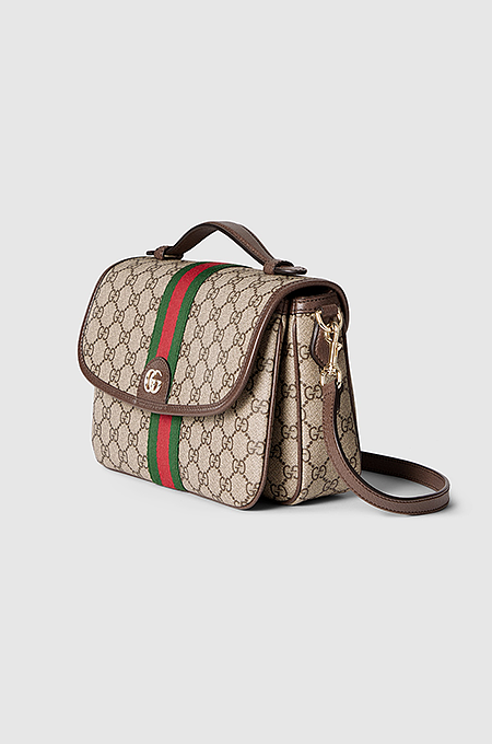 Gucci Ophidia GG Supreme Medium Flap Shoulder Bag