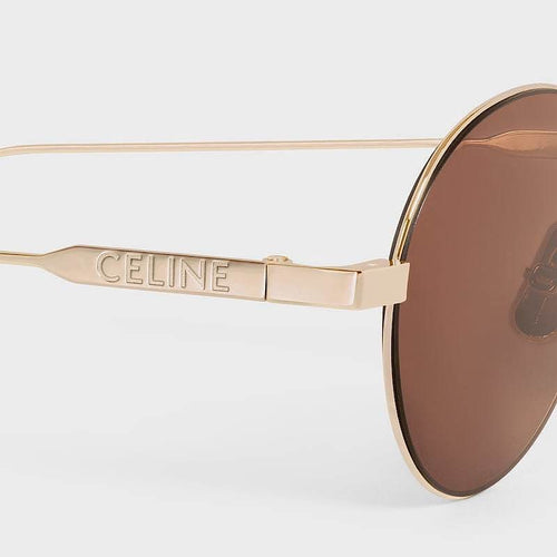 CELINE – Soleil Héritage Round Metal Sunglasses