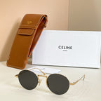 CELINE – Soleil Héritage Round Metal Sunglasses
