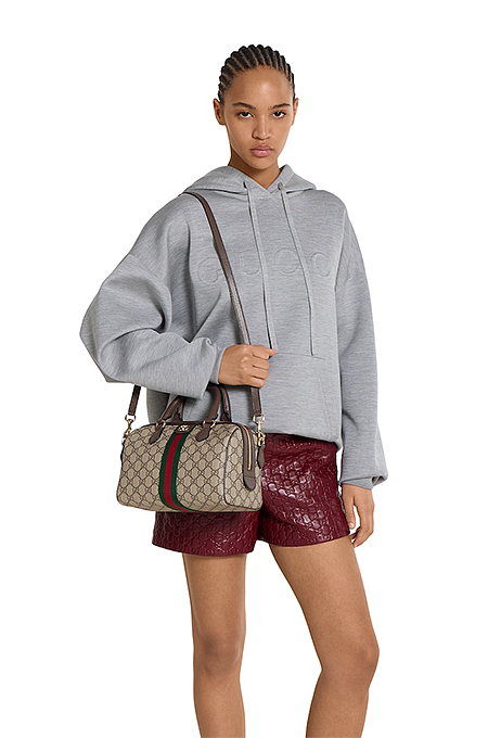 Gucci Ophidia GG Supreme Small Boston Bag