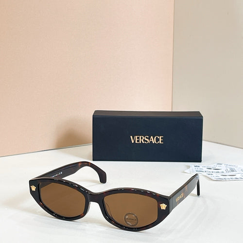 VERSACE – Medusa Noire Oval Icon Sunglasses