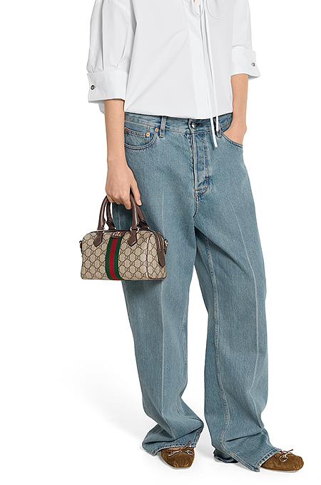 Gucci Ophidia GG Supreme Mini Boston Bag