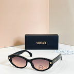 VERSACE – Medusa Noire Oval Icon Sunglasses