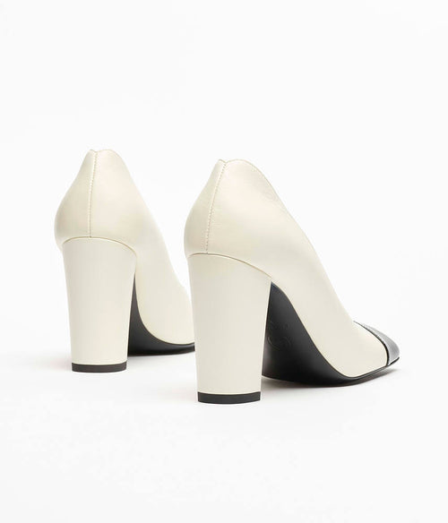 CHANEL – Éternelle Cap-Toe Block Heel Pumps