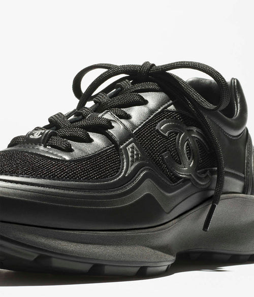 CHANEL – Noir Terrain Platform Sneakers