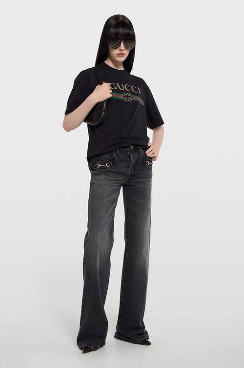GUCCI – Signature Web Logo Cotton Tee