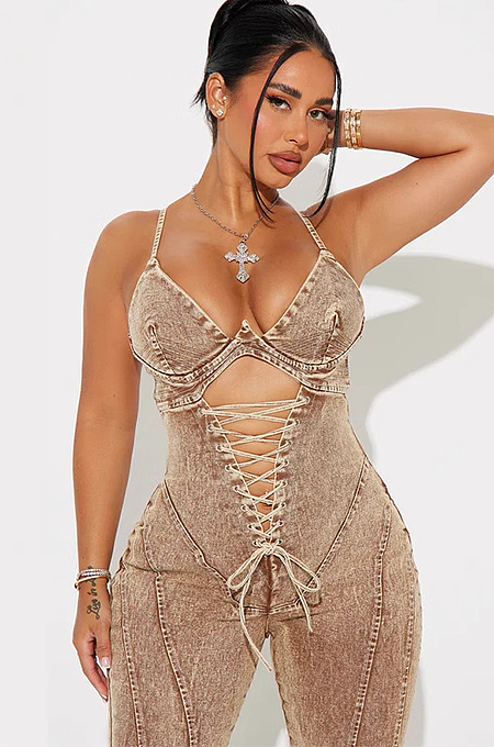 'Jori' Denim Jumpsuit