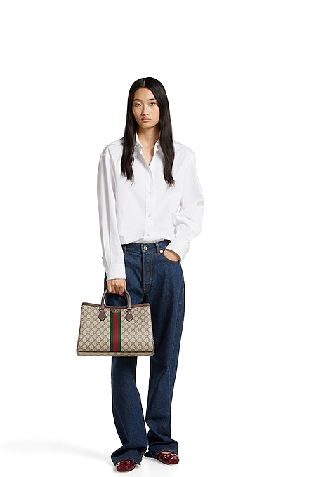 Gucci Ophidia GG Supreme Medium Tote Bag