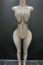 'Alouette' Rhinestone Jumpsuit